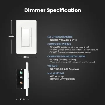Feit Electric Smart Dimmer Switch for Easy Home Lighting Control