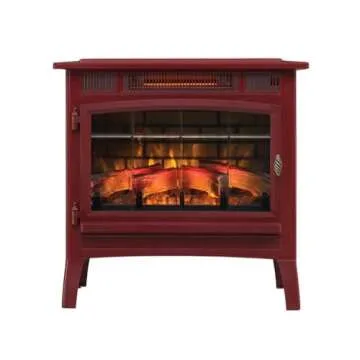duraflame Freestanding Electric Fireplace Stove Heater with 3D Flame Effect for 1,000 Sq. Ft. Cinnamon