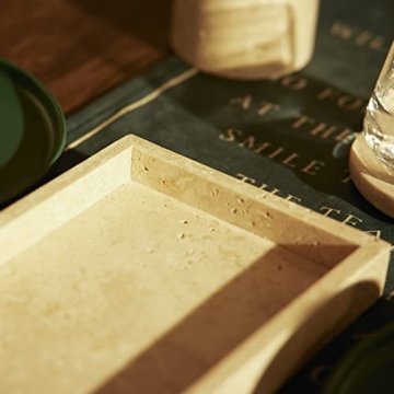 Elegant PHINILUX Marble Vanity Tray for Home Organization