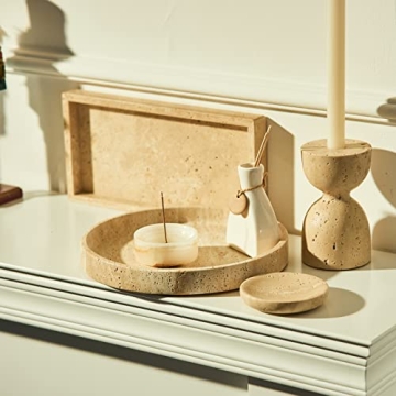 Elegant PHINILUX Marble Vanity Tray for Home Organization