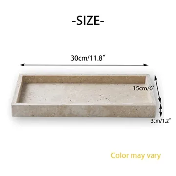 Elegant PHINILUX Marble Vanity Tray for Home Organization