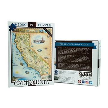 California State Map Jigsaw Puzzle - 1000 Pieces for All Ages
