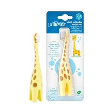 Dr. Brown's Infant-to-Toddler Training Toothbrush Set - Giraffe Design