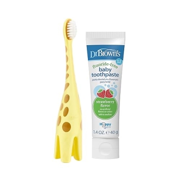 Dr. Brown's Infant-to-Toddler Training Toothbrush Set - Giraffe Design