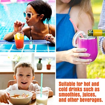 BPA Free Reusable Silicone Straws with Travel Cases