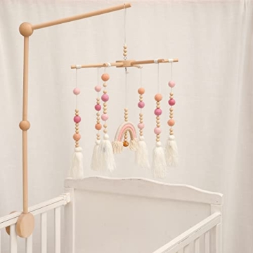 Beech Wood Mobile Holder for Cribs | Sturdy & Elegant Design