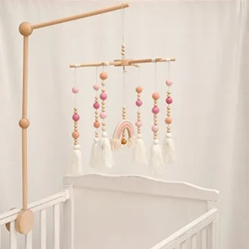Beech Wood Mobile Holder for Cribs | Sturdy & Elegant Design