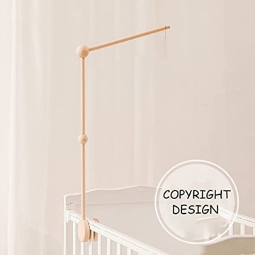Beech Wood Mobile Holder for Cribs | Sturdy & Elegant Design