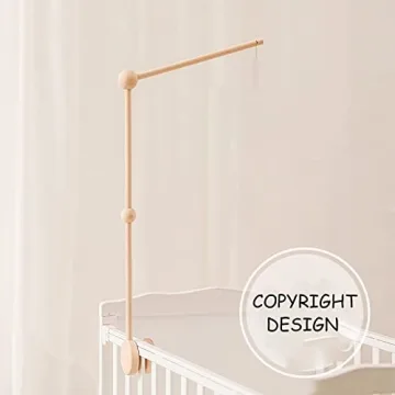 Beech Wood Mobile Holder for Cribs | Sturdy & Elegant Design