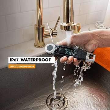 Finaltouch X10 Waterproof Instant Read Meat Thermometer