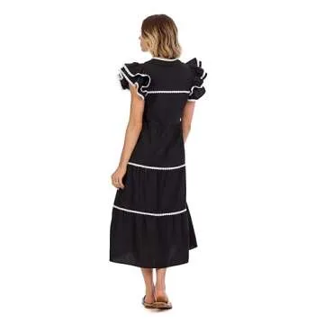Mud Pie Women's Pia RIC Rac Dress for Elegant Wear