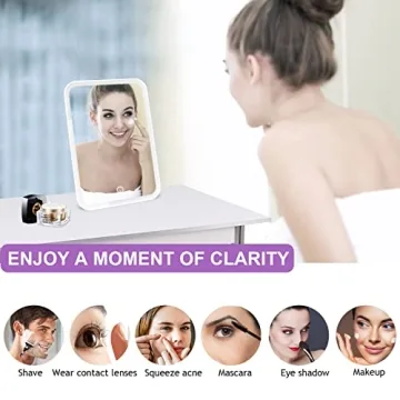 Flymiro Lighted Makeup Mirror - Portable & Rechargeable
