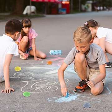 ArtCreativity Colorful Easter Sidewalk Chalk Egg for Kids Boys Girls (Pack of 12), Chalk for Toddlers, Easter Basket Stuffers Gifts Fillers & Party Favors, Easter Party Supplies & Goodie Bag Fillers