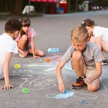 ArtCreativity Colorful Easter Sidewalk Chalk Egg for Kids Boys Girls (Pack of 12), Chalk for Toddlers, Easter Basket Stuffers Gifts Fillers & Party Favors, Easter Party Supplies & Goodie Bag Fillers