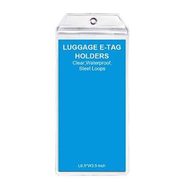 Xiangchun Cruise Tags for Luggage Etag Holders - 6 Pack Waterproof