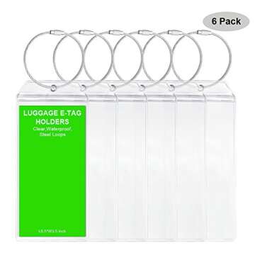 Transparent Waterproof Cruise Tags for Luggage Etag Holders