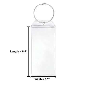 Transparent Waterproof Cruise Tags for Luggage Etag Holders