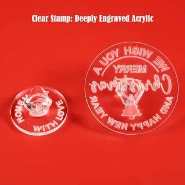 Personalized Christmas Cookie Stamp for Unique Baking