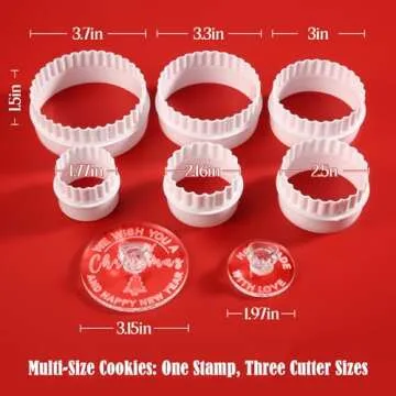 Personalized Christmas Cookie Stamp for Unique Baking