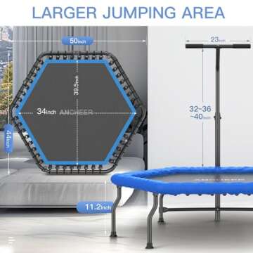 ANCHEER 50" Rebounder Trampoline for All Ages