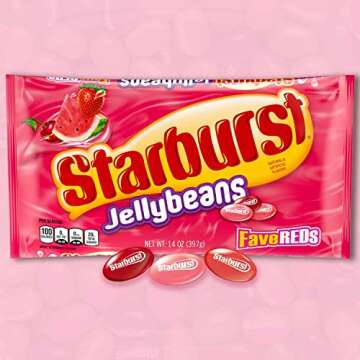 STARBURST FaveREDs Jelly Beans Easter Candy Gifts, 14 oz