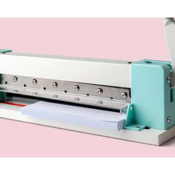 We R Makers Cinch Stack Cutter, Heavy-Duty Paper Cutter for 1” Thick Stacks, Precision Alignment, Easy Operation, Scrapbooking & Card Making Tool