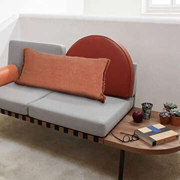 LR Home Cotton Decorative Lumbar Pillow Cover 14x36