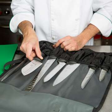 Mercer Culinary 8-Piece Knife Roll Set for Chefs