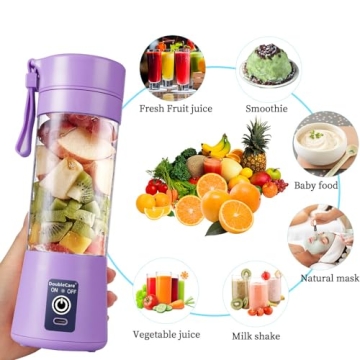Portable Blender Cup Mini USB Juicer 380ml Perfect for Smoothies