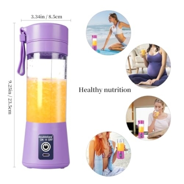 Portable Blender Cup Mini USB Juicer 380ml Perfect for Smoothies