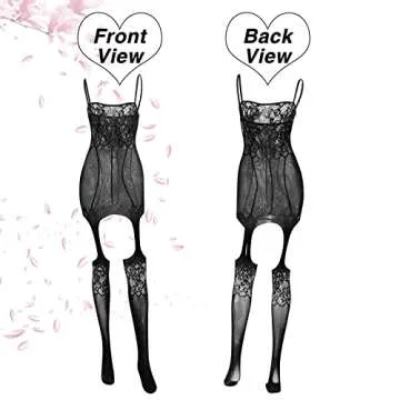 Zhanmai 10 Pieces Women's Fishnet Lingerie Body Stocking Bodysuits Lingerie Fishnet Dress for Women (Bright Color)