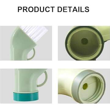 FenGrid Connectable Water Bottle Cleaning Brush Mini Multi-Purpose Slit Cleaning Brush Window Seam Cleaner Reusable Wet and Dry Cleaning Brush for Bathroom Kitchen Window Corners(White)