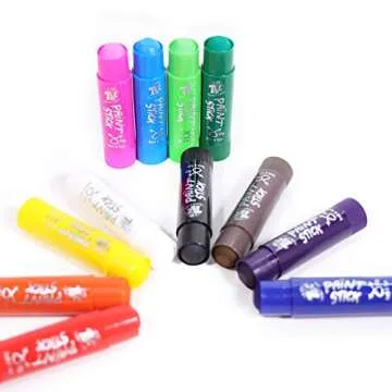 TBC The Best Crafts Paint Sticks, 24 Colors Mixed pack, Washable Paint, Non-toxic, Tempera Paint Sticks for Kids and Students