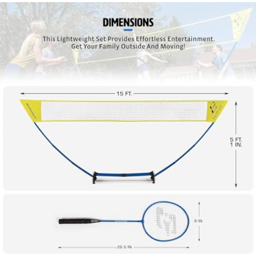 Easy Setup Badminton Set for Outdoor Fun and Fitness