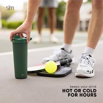 Simple Modern Stainless Steel Shaker Bottle | 24oz Insulated Cup