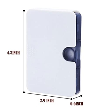 Portable Pill Organizer with 6 Compartments for Travel