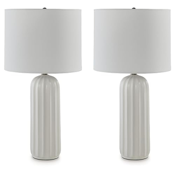 Stylish 24 Inch Ceramic Table Lamp Set by Ashley