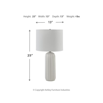 Stylish 24 Inch Ceramic Table Lamp Set by Ashley