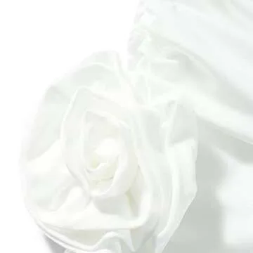 Sexy Tank Top for Women 3D Floral Tassels Ruffle Crop Top Y2K Slim Fitted Sleeveless Shirt Tee(V-White 3D Floral Tank Top,S)