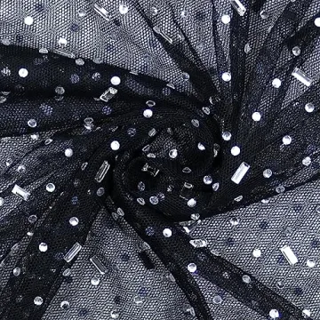 Stylish Mesh Rhinestone Cover Up Dress for Summer