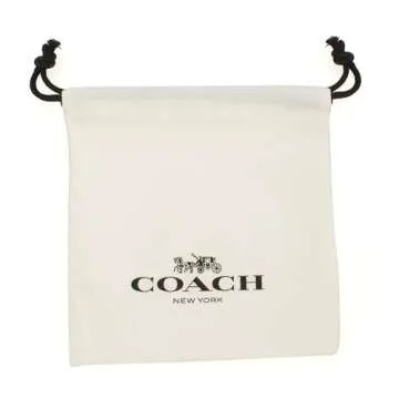Coach Women's Gold Quilted Huggie Earrings - Elegant Style