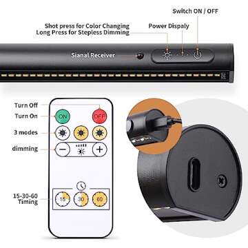 EAYOYAE Wireless Picture Light with Remote and Rechargeable Battery