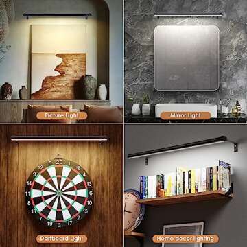 EAYOYAE Wireless Picture Light with Remote and Rechargeable Battery