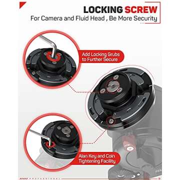 IFOOTAGE Seastar Q1S, Quick Release Plate, Upgrade Camera Quick Connect Tripod Mount Compatible with Canon, Nikon, Sony DSLR Camcorder Video Photography, Ball Head,Tripod, Monopod, Slider etc