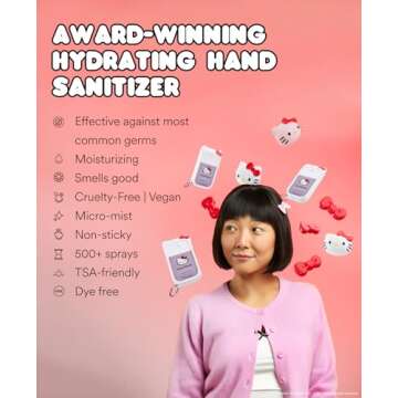 Touchland x Hello Kitty Hand Sanitizer + Mist Case