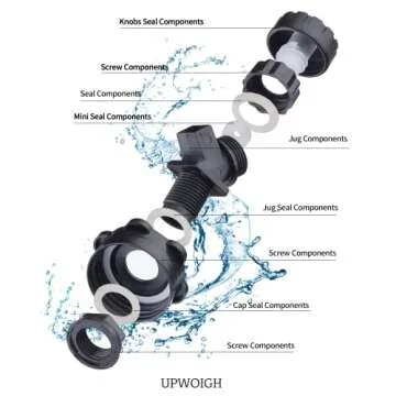 UPWOIGH Camping Water Container, 6.6 Gallon Big Water Jug(25L), Truly No Leakage Water Storage, Military Green Water Tank,BPA Free Overlanding Gear