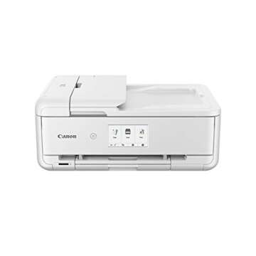 Canon TS9521C All-In-One Wireless Crafting Photo Printer, 12X12 Printing, White, Amazon Dash Replenishment Ready
