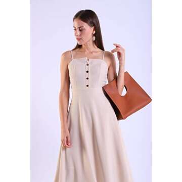 HOXIS Vintage Minimalist PU Leather Handbag - Black Snake