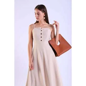 HOXIS Vintage Minimalist PU Leather Handbag - Black Snake