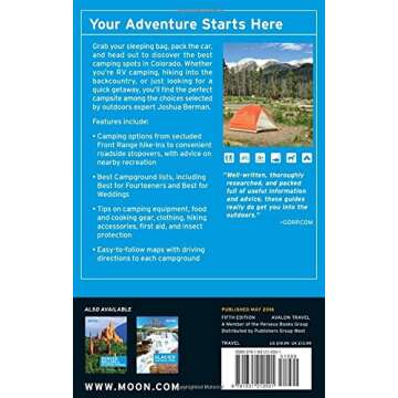 Moon Colorado Camping: The Complete Guide to Tent and RV Camping Adventures